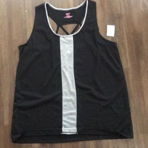 Zone Pro Womens Tank Strappy Racerback Black/Gray